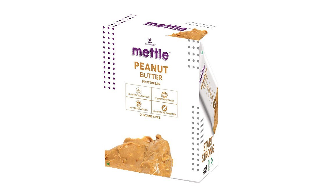Mettle Peanut Butter Protein Bar   Box  360 grams